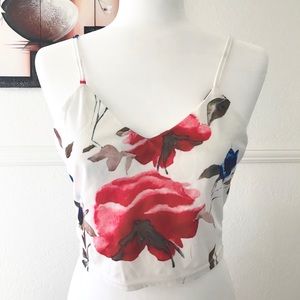 Floral crop top